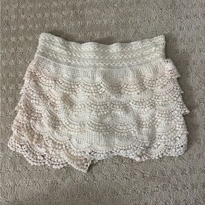 womens crochet lace shorts